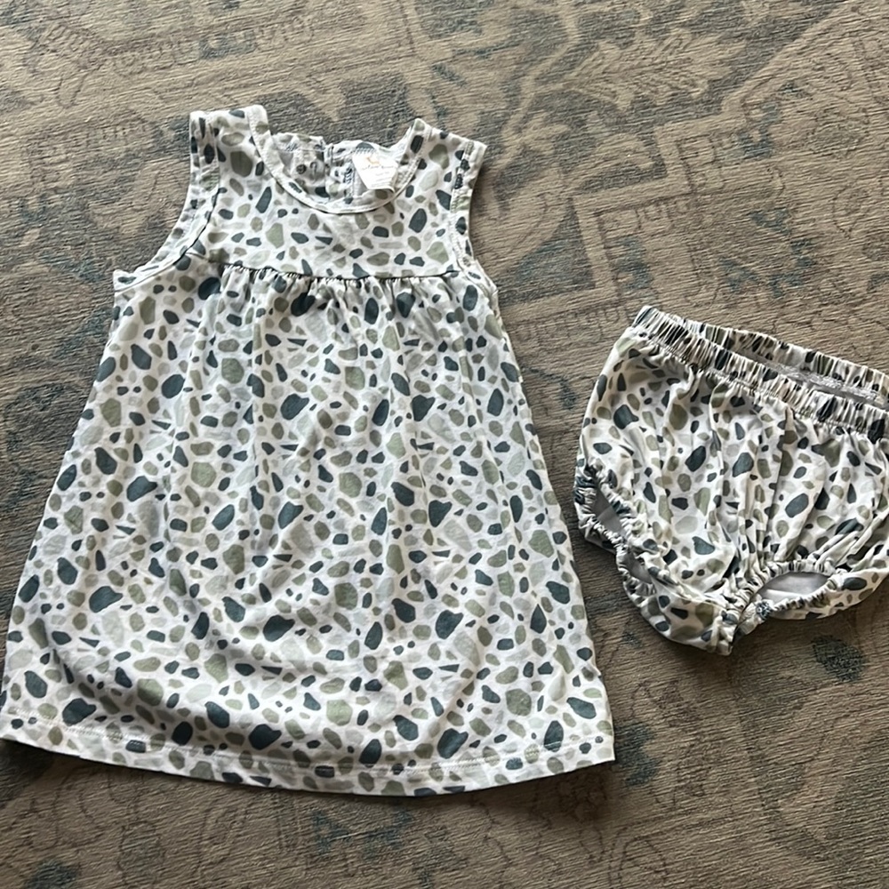 Velvet Fawn dress with bloomers